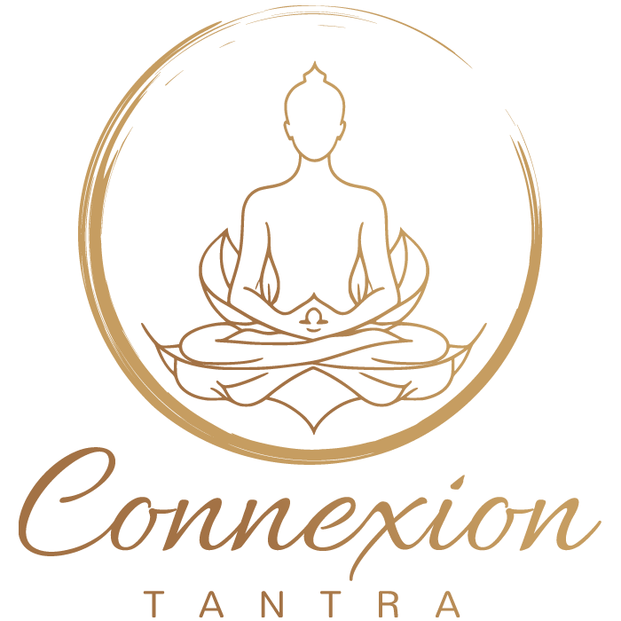 logo doré sur fond rose connexion tantra