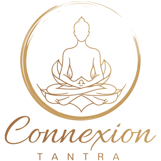 logo doré sur fond rose connexion tantra